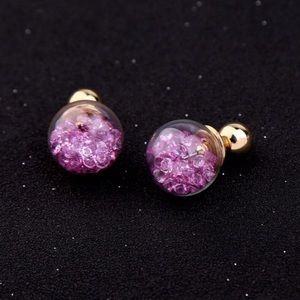 Glitter ball earrings